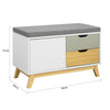SoBuy FSR92-W Botník Lavice s úložným prostorem Lavice do předsíně 80x51x38cm