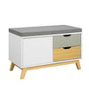 SoBuy FSR92-W Botník Lavice s úložným prostorem Lavice do předsíně 80x51x38cm