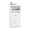 SoBuy FSR94-W Sklápěč bot Botník se 3 klopami Bílý 53x117x24cm