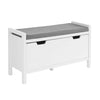 SoBuy FSR97-W Lavice s podsedákem Lavička na boty s úložným prostorem Sklápěčka na boty Bílá 91x50x30cm