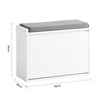 SoBuy FSR98-W Botník s klapkou Lavice s podsedákem Komoda Bílá 62x46x26cm