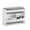 SoBuy FSR98-W Botník s klapkou Lavice s podsedákem Komoda Bílá 62x46x26cm