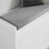 SoBuy FSR98-W Botník s klapkou Lavice s podsedákem Komoda Bílá 62x46x26cm