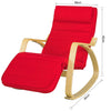 FST16-R Houpací křeslo Relaxační křeslo Červené Nosnost 150 kg