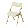 FST40-W Skládací židle Kuchyňská židle s bílým polstrovaným sedákem