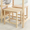 SoBuy FST91-Nx2 Sada 2 jídelních židlí Kuchyňské židle Jídelní stolička Dřevěná stolička do jídelny 45x45x32cm