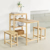 SoBuy FST91-Nx2 Sada 2 jídelních židlí Kuchyňské židle Jídelní stolička Dřevěná stolička do jídelny 45x45x32cm