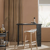 SoBuy FWT100-SCH Barový stůl Jídelní stůl Kuchyňský stůl Odkládací stolek Černý 120x105x50cm