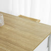 SoBuy FWT64-WN Barový stůl Kuchyňská linka Kuchyňský ostrůvek Pultový stůl Bílá-přírodní 120x90x55cm