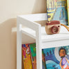 SoBuy KMB31-W Dětská police na hračky Police na knihy Komoda na hračky Krabice na hračky Úložná police pro děti Bílá 63x95x39cm