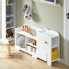SoBuy KMB62-W Dětská police Police na knihy Nábytek do dětského pokoje Bílá 110x60x25cm