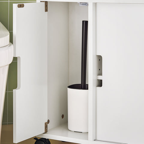 BZR02-W Nizká skříň, koupelnový vozík, koupelnová skříňka s policí