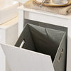 SoBuy BZR102-W Vysoká skříňka na prádlo Koupelnová skříňka Koupelnový nábytek Bílá 5x171x35cm