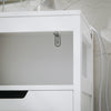 SoBuy BZR121-W Koupelnová skříňka Koupelnový nábytek Příborník Bílá 70x90x35cm