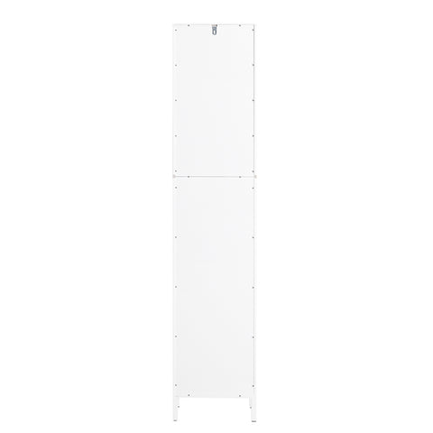 SoBuy BZR123-W Vysoká skříňka na prádlo Koupelnová skříňka Koupelnový nábytek Bílá 30x145x30cm