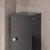 SoBuy BZR34-SCH Koupelnová vysoká skříňka Koupelnová polička Koupelnový nábytek Černá 20x180x20cm