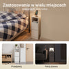 SoBuy FBT149-E-WG, úzký noční stolek s nabíjením a LED senzorem, 20x35x60cm | 20 cm široký noční stolek s výřezem pro lištu, prostorově úsporný pro malé místnosti, bílý vzhled dřeva