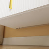 SoBuy FBT177-E-W, Závěsný noční stolek s LED osvětlením a 2 zásuvkami, 40 × 30 × 30 cm, bílý