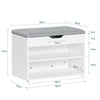 SoBuy FSR25-HG – wymiary: szerokość 60 cm, głębokość 30 cm, wysokość 44 cm, waga 14 kg, nośność 120 kg