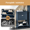 SoBuy FSR78-B Moderní úzká skříňka na boty, se zásuvkou, háčkem a dekorativní horní deskou