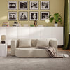 SoBuy FST101-MI Sofa Łóżko 2 w 1 Rozkładana ze Sztruksu, Beżowy, 177×107×32 cm