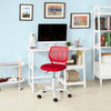 SoBuy FST64-R  Psací židle Stolní židle Dětská otočná židle Otočná židle Kancelářská židle Červená Výška sedáku: 46-58cm