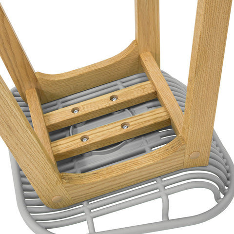 SoBuy FST77-HG Designová barová židle s podnožkou Barová stolička Pultová stolička Vysoká stolička Šedá