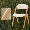 SoBuy FST92-Wx2 Skládací židle, čalouněné dřevo, sada 2 kusů - ergonomická kuchyňská a jídelní židle, skládací a prostorově úsporná, kompletně smontovaná, do kuchyně, na balkon, do kanceláře, bílá 47,5 x 77 x 59 cm