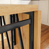 SoBuy FWT113-N, Rozkládací jídelní stůl pro 2–8 osob, 65 × 110–200 × 76 cm, skládací kuchyňský stůl s kovovou konstrukcí