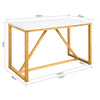 SoBuy FWT72-WN Jídelní stůl z bambusu Kuchyňský stůl Psací stůl 120x75x60cm
