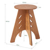 SoBuy HFBT01-K-BR Odkládací stolek Konferenční stolek Kulatý stolek Noční stolek Rozkládací stolek Hnědá V48,5 x Ø32,5 cm