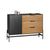 SoBuy HFSB02-SCH Kuchyňská skříň Komoda skříň do chodby Úložná skříň TV skříň Černá 114 x 83 x 40 cm