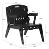 SoBuy HFST02-SCH Kuchyňská židle Dětská židle Nábytek do dětského pokoje Černá 55x70x72cm