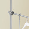 SoBuy KLS03-II-HG Teleskopický šatní systém Nastavitelný policový systém Světle šedá 124-226x200-285cm