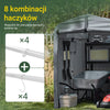 SoBuy KLS11-DG Garáž na kola, domek na nářadí pro 1-2 kola, s UV a dešti odolnou plachtou