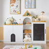 SoBuy KMB43-W Dětská police na hračky Úložná skříňka pro děti Dětská skříňka Dětská nábytek do dětského pokoje 63x100x30cm