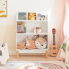 SoBuy KMB47-W Dětská police se 3 přihrádkami na knihy Úložná police pro děti Dětský nábytek Bílá 60x80x25cm