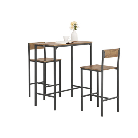 OGT03-XL Sada barového stolu 3 dílný jídelní stůl Balkonový nábytek
