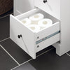 SoBuy BZR107-W Koupelnová skříňka Komoda do koupelny Úložná skříňka Koupelnový nábytek Bílá 60x86x33cm