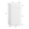 SoBuy BZR110-W Prádelní skříň Koš na prádlo Koupelnová skříňka Koupelnový nábytek Bílá 40x86x39cm