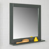 BZR16-DG Zrcadlo s poličkou Nástěnné zrcadlo Koupelnové zrcadlo Závěsné zrcadlo