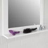 BZR16-W Zrcadlová nástěnné zrcadlo koupelnové zrcadlo s policí závěsné zrcadlo koupelnový nábytek bílá