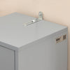 SoBuy BZR34-HG Vysoká skříňka do koupelny s 5 přihrádkami Koupelnová skříňka Světle šedá 20x180x20cm
