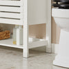 SoBuy BZR50-W Koupelnová skříňka Komoda do koupelny Koupelnový nábytek Bílá 76x80x30cm