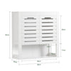 SoBuy BZR51-W Nástěnná skříňka Kuchyňská skříňka Koupelnový nábytek Bílá 58x60x20cm