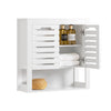 SoBuy BZR51-W Nástěnná skříňka Kuchyňská skříňka Koupelnový nábytek Bílá 58x60x20cm