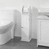 SoBuy BZR53-W Nízká skříňka do koupelny Držák toaletního papíru Bílá
