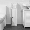 SoBuy BZR53-W Nízká skříňka do koupelny Držák toaletního papíru Bílá