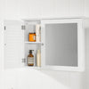 SoBuy BZR55-W Zrcadlová skříňka Nástěnná skříňka Koupelnový nábytek Bílá