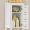 SoBuy BZR59-W Koupelnová vysoká skříňka Koupelnová police Koupelnový nábytek Bílá 34X161X30cm